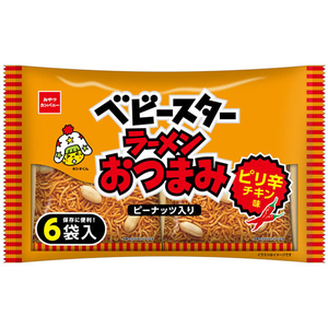 おやつカンパニー ベビースターラーメンおつまみ ピリ辛チキン味6袋 FC929NW-イメージ1