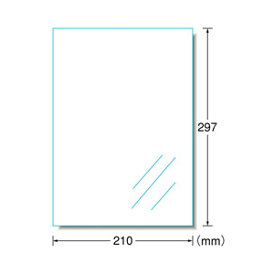 エーワン A4判 ノーカット レーザープリンタラベル 透明光沢フィルム 10シート入り 28426-イメージ2