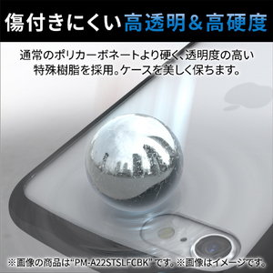 エレコム iPhone SE(第3世代)/SE(第2世代)/8/7用ハイブリッドケース TOUGH SLIM LITE フレームカラー リング付き ブラック PM-A22STSLFCRBK-イメージ8