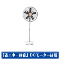 HERMOSA DCモーター搭載リビング扇風機 MARBLE FAN グレー RFM-001GY