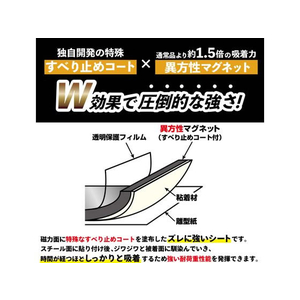 マグエックス 超強力マグネットシート ゼロスリップ 小 FC900NR-MHG-1030-イメージ4