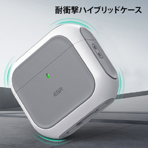 ESR AirPods 4用MagSafe対応ハイブリッドケース ORBIT ブルー ES27432AP4-イメージ7