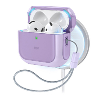 ESR AirPods 4用MagSafe対応ハイブリッドケース ORBIT パープル ES27433AP4