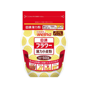 日清製粉ウェルナ 日清フラワー(薄力小麦粉) チャック付 500g F049031-イメージ1