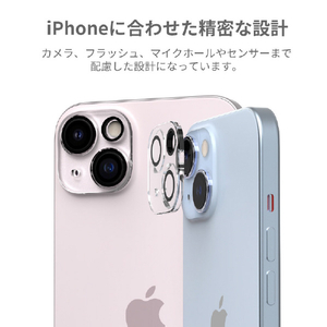 araree iPhone 15 Pro/15 Pro Max用カメラ専用強化ガラスフィルム core CM クリア AR25434I15PR-イメージ5