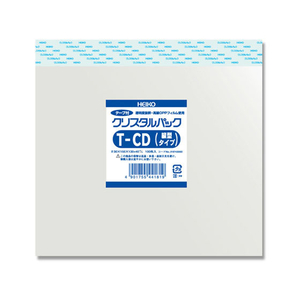 シモジマ クリスタルパック 155×130+40mm 100枚×10袋 T-CD縦型 FC48106-006743000-イメージ1