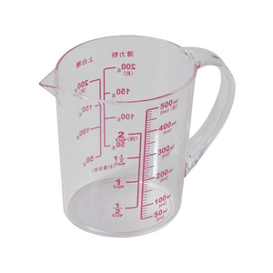 パール金属 Simple use 大きい目盛耐熱計量カップ500mL FC089RW-CC-1656-イメージ1