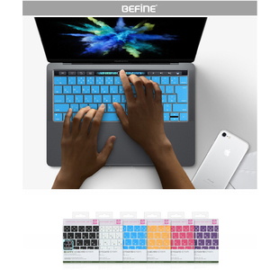 BEFiNE 2016 MacBook Pro13/15用Touch Bar/Touch ID対応 キーボードカバー キースキン ピンク BF9437-イメージ4