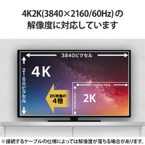 エレコム HDMI L字型アダプター(タイプA-タイプA)スリム 上向き ブラック AD-HDAABS01BK-イメージ6