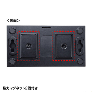 サンワサプライ 磁石付きUSB2．0手動切替器(ハブ付き・4回路) SW-US44HMG-イメージ7