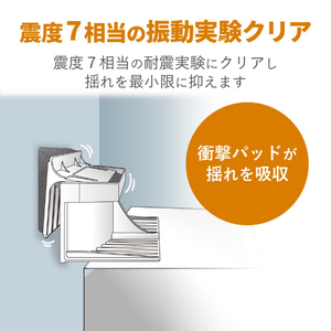 エレコム 大型家具転倒防止器具 2個入り 揺レタン ホワイト TS-F011-イメージ6