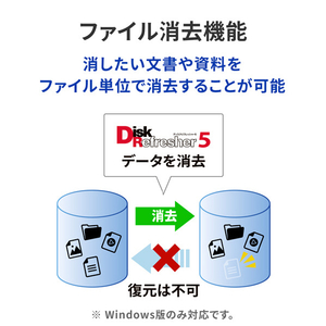 I・Oデータ USBメモリー型データ消去ソフト(消去証明書発行機能付き) DiskRefresher D-REF5-イメージ9