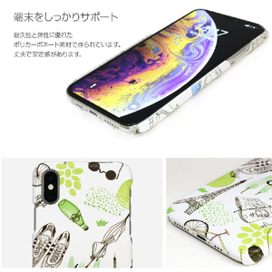 Happymori iPhone XS/X用背面ケース French Cafe Bar グリーン HM14448I58-イメージ5