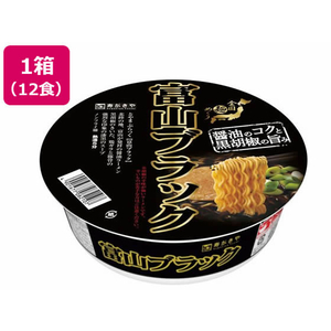 寿がきや 富山ブラックラーメン 108g×12個 FCV3926-イメージ1