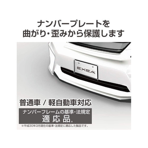 星光産業 ナンバーフレームセット BK FC57967-EX208-イメージ5