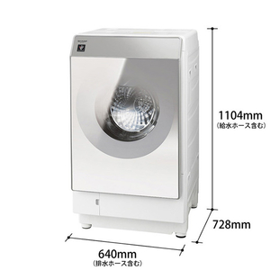 シャープ 【右開き】11．0kgドラム式洗濯乾燥機 シルバー系 ES-G11C-SR-イメージ2