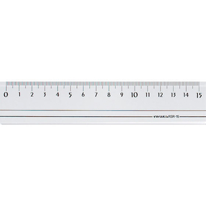 西敬 15cmスモーク定規 FC55870-RSR-15B-イメージ1