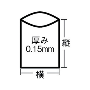 島津商会 Shimazu/アスベスト回収袋 透明小 (1Pk(袋)=100枚入) FC824JD-3354296-イメージ2