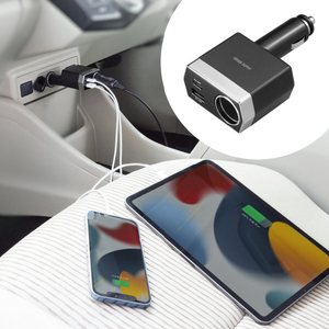 サンワサプライ ソケット付き車載充電器(USB PD20W Type-C+USB A) CAR-CHR81CPD-イメージ11