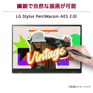 LGエレクトロニクス ノートパソコン gram オブシディアンブラック 16T90R-KA78J-イメージ3