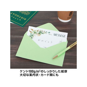 オキナ 洋封筒 洋2 カラー 5色込 50枚 100g/m2 FCC2108-ET52AS-イメージ5