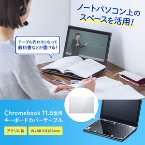 サンワサプライ Chromebook 11．6型用キーボードアクリルカバー PDA-STN64CL-イメージ13