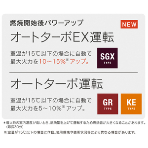 ダイニチ 木造12畳 コンクリート17畳まで 石油ファンヒーター ブルーヒーター ストーンブラック FW-4724SGX-K-イメージ6