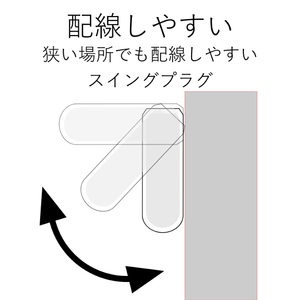 エレコム OAタップ(2個口) KT-180-イメージ3