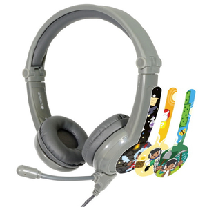 Onanoff 子供用ヘッドフォン BuddyPhones Galaxy グレー BP-GALAXY-GREY-イメージ6