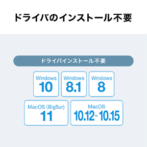 サンワサプライ USB3．2-LAN変換アダプタ ブラック USB-CVLAN1BKN-イメージ10