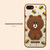 LINE FRIENDS iPhone SE(第3世代)/SE(第2世代)/8/7用SILICON CASE ダイノブラウン KCL-CDB001-イメージ8