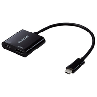 エレコム USB Type-C(TM) - HDMI(R)変換アダプター 1ポート USB PD ブラック MPA-CHDMIPD15BK