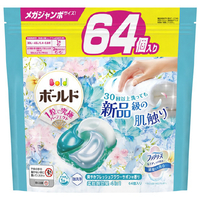 P＆G ボールド ジェルボール4D 詰替 メガジャンボサイズ64個 爽やかフレッシュフラワーサボンの香り ﾎﾞ-ﾙﾄﾞGB4DｻﾎﾞﾝｶｴMJ64ｺ