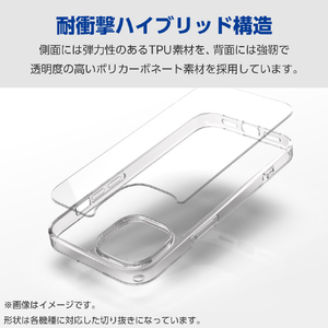 エレコム OPPO Reno11 A用ハイブリッドケース クリア PM-O241HVCKCR-イメージ2