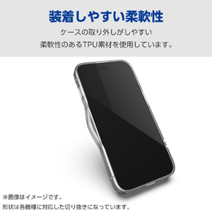 エレコム OPPO Reno11 A用ハイブリッドケース クリア PM-O241HVCKCR-イメージ5