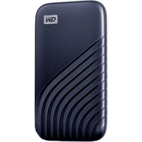 WESTERN DIGITAL 外付けSSD USB-C+USB-A接続(500GB/ポータブル型) My Passport SSD 2020 Hi-Speed ブルー WDBAGF5000ABL-JESN