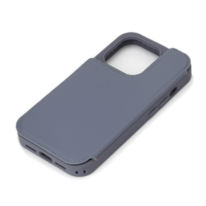 PGA iPhone 15 Pro用バックフリップケース ブルー PG-23BBF05BL-イメージ1