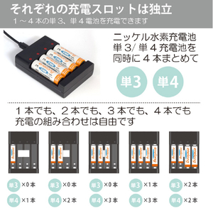 JTT 急速ニッケル水素充電器USB MYCHA-USB-イメージ4