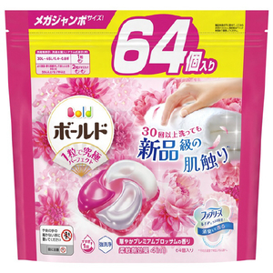 P＆G ジェルボール4D 詰替 メガジャンボサイズ64個 華やかプレミアムブロッサムの香り ﾎﾞ-ﾙﾄﾞGB4DﾌﾞﾛﾂｻﾑｶｴMJ64ｺ-イメージ1