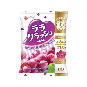 マンナンライフ 蒟蒻畑 ララクラッシュぶどう味 24g×8個 FCU9734-イメージ1