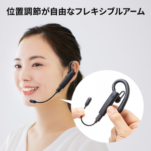 サンワサプライ Bluetoothヘッドセット(外付けマイク付き) MM-BTMH61BK-イメージ17