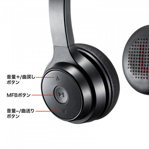 サンワサプライ Bluetoothヘッドセット(両耳タイプ・単一指向性) MM-BTSH62BK-イメージ7