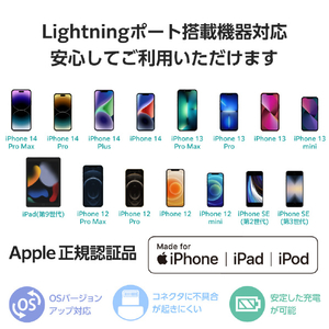 エレコム 直挿しモバイルバッテリー(Lightning/5000mAh) ベージュ DE-C59L-5000BE-イメージ6