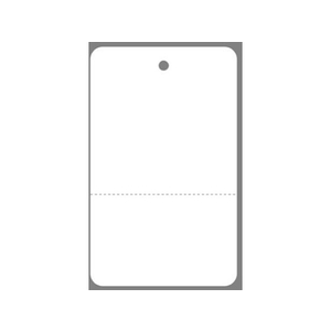 タカ印 提札 ミシン目入 白 糸なし 57×35mm 500枚 FC43068-18-1508-イメージ1