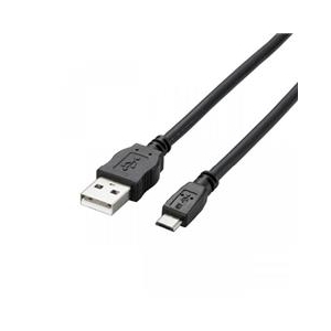 エレコム 2A対応MicroUSB(A-MicroB)ケーブル 0．8m ブラック TB-AMB2A08BK-イメージ1