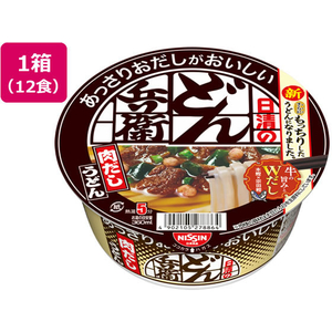 日清食品 おだしがおいしい どん兵衛 肉うどん×12個 FCV3959-イメージ1