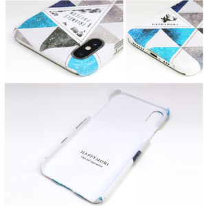 Happymori iPhone XS Max用ケース Triangle Pattern Bar ピンク HM14483I65-イメージ6