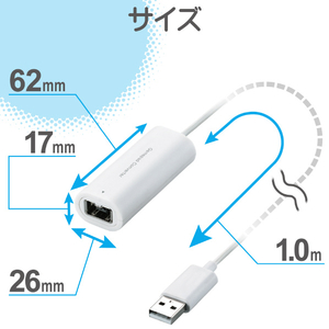 エレコム Wiiコントローラ対応ゲームパッドコンバータ(1ポート) JC-W01UWH-イメージ6