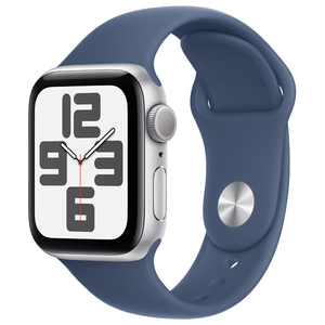 Apple Apple Watch SE(GPSモデル)- 40mm シルバーアルミニウムケースとデニムスポーツバンド - S/M MXEC3J/A-イメージ1