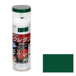 アサヒペン 2液ウレタンスプレー 300ml 緑 AP9010264-イメージ1